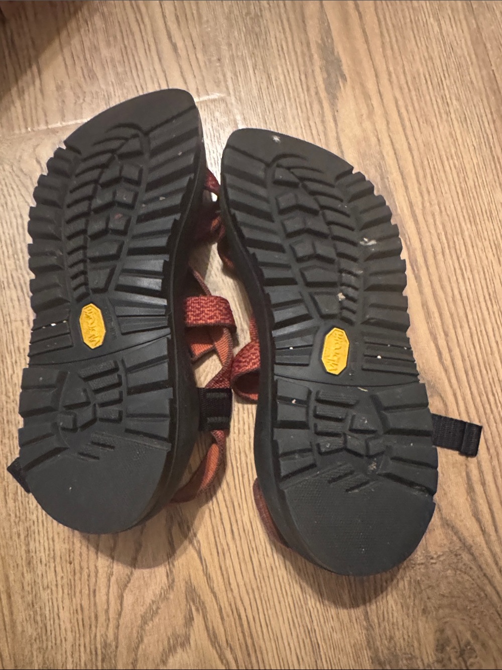 Chaco Women’s Orange Sport Sandals with Adjustable Straps - Picture 2 of 5
